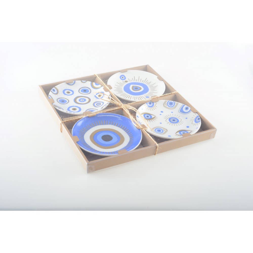 AULICA - Vente Assiettes/plats/bols de décoration - Coupelles chance bleues 12cm - lot de 43