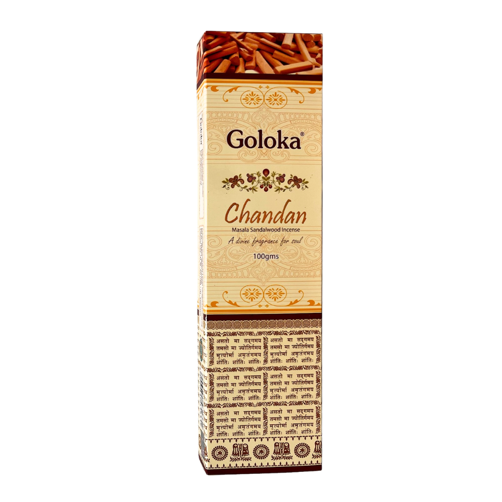 Infinite Essence S.L. – Großhandel Räucherwerk – Goloka Chandan Räucherstäbchen 100g0