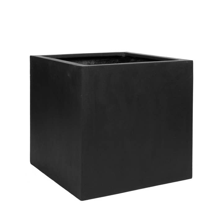 Block M - Black - L15,75in x W15,75in x H15,75in for wholesale by Pottery Pots