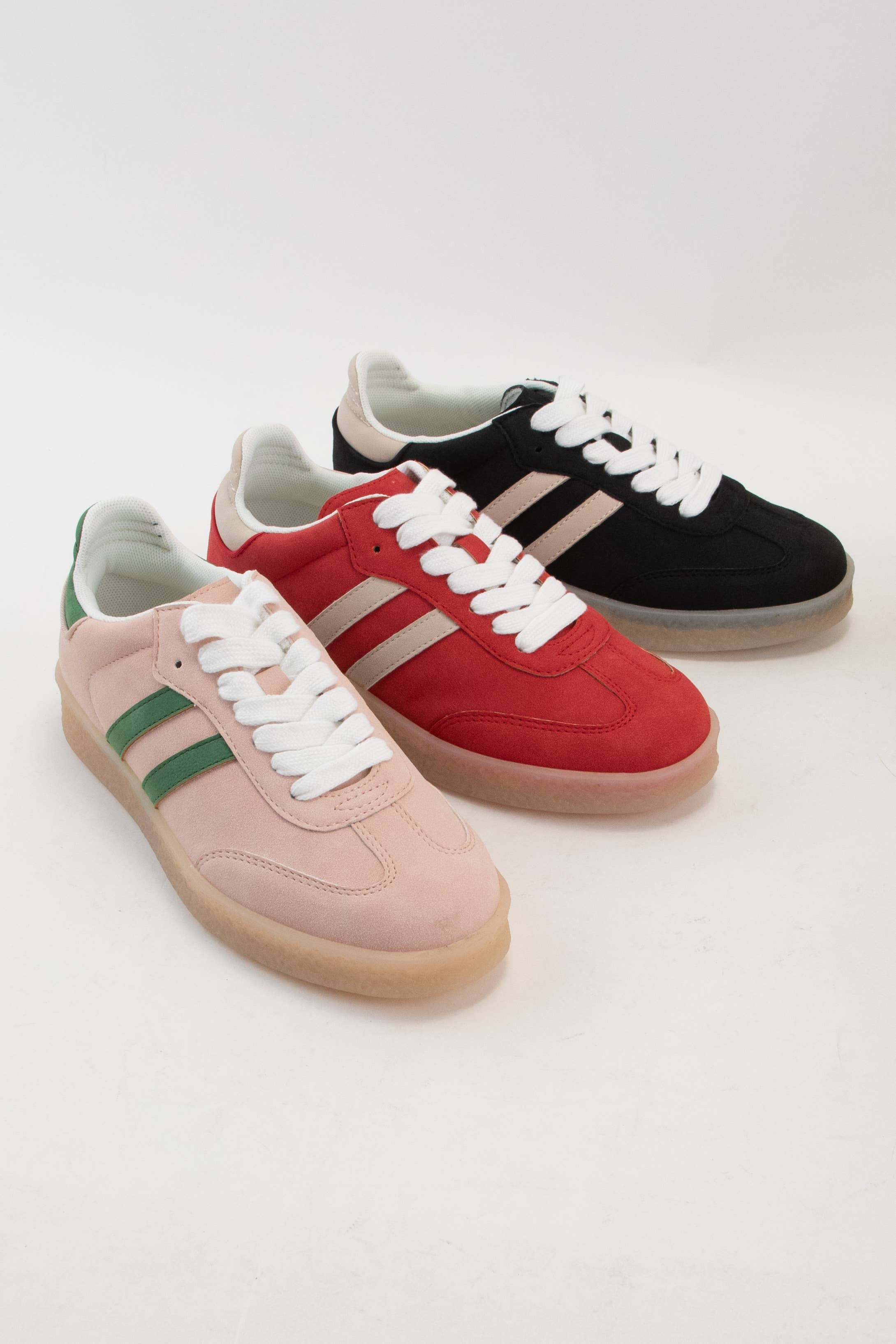 CCOCCI – Engroshandel Lifestyle sneaker - Dame – UGETILBUD CHRISTI DOBBELT STRIBET DESIGN SNEAKERS19