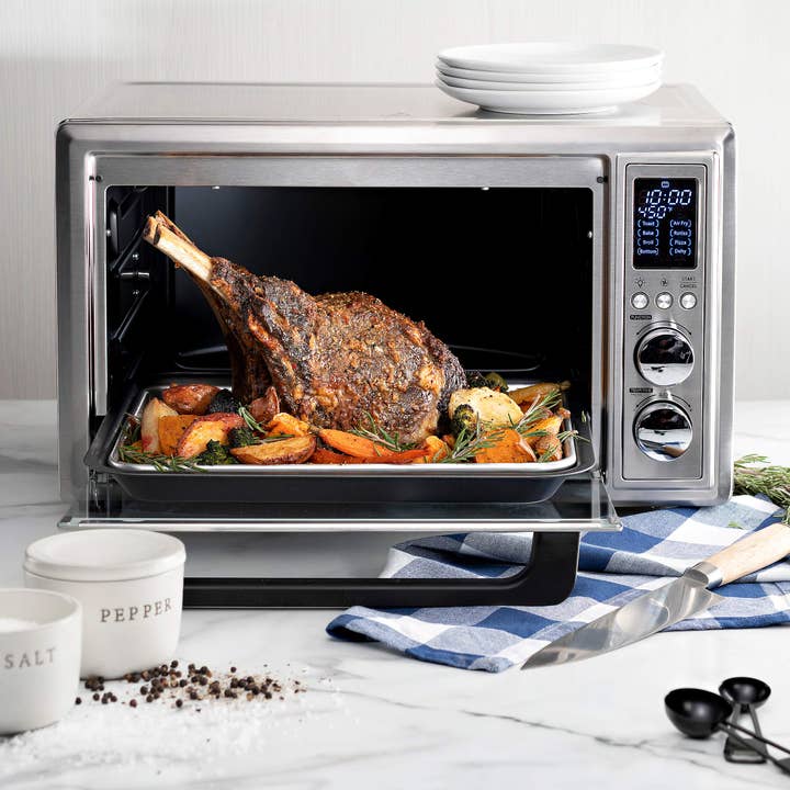 Alpine - Wholesale Kitchen appliance - Magic Mill Air Fryer Toaster Oven – 30L Capacity 1800w Smart Convection Oven and Dehydrator With 3 Style Trays – LED Display – Brushed Stainless Steel1