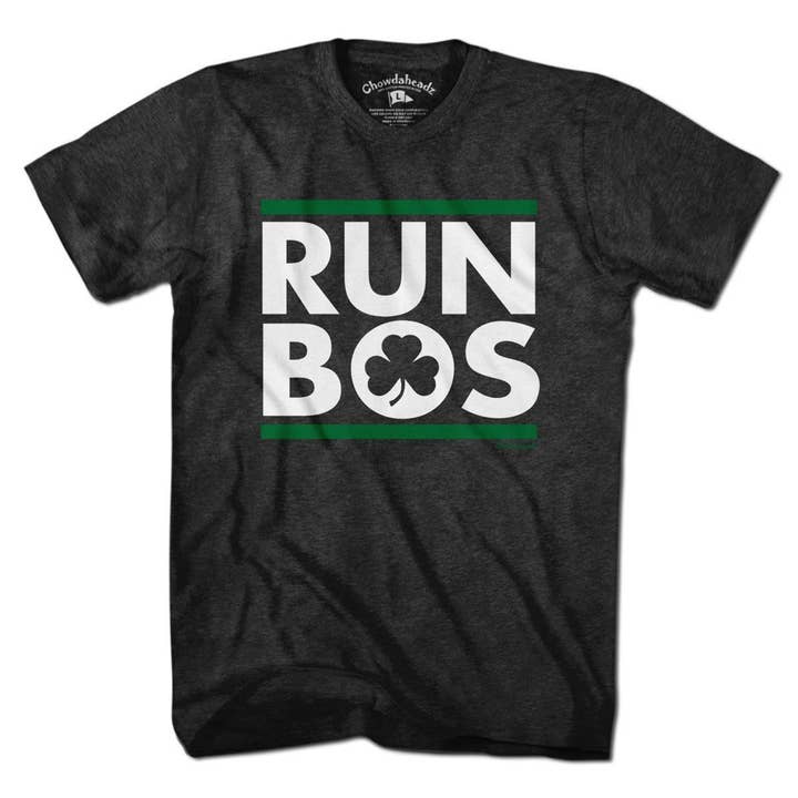 Run Bos Shamrock T-Shirt for wholesale by Chowdaheadz