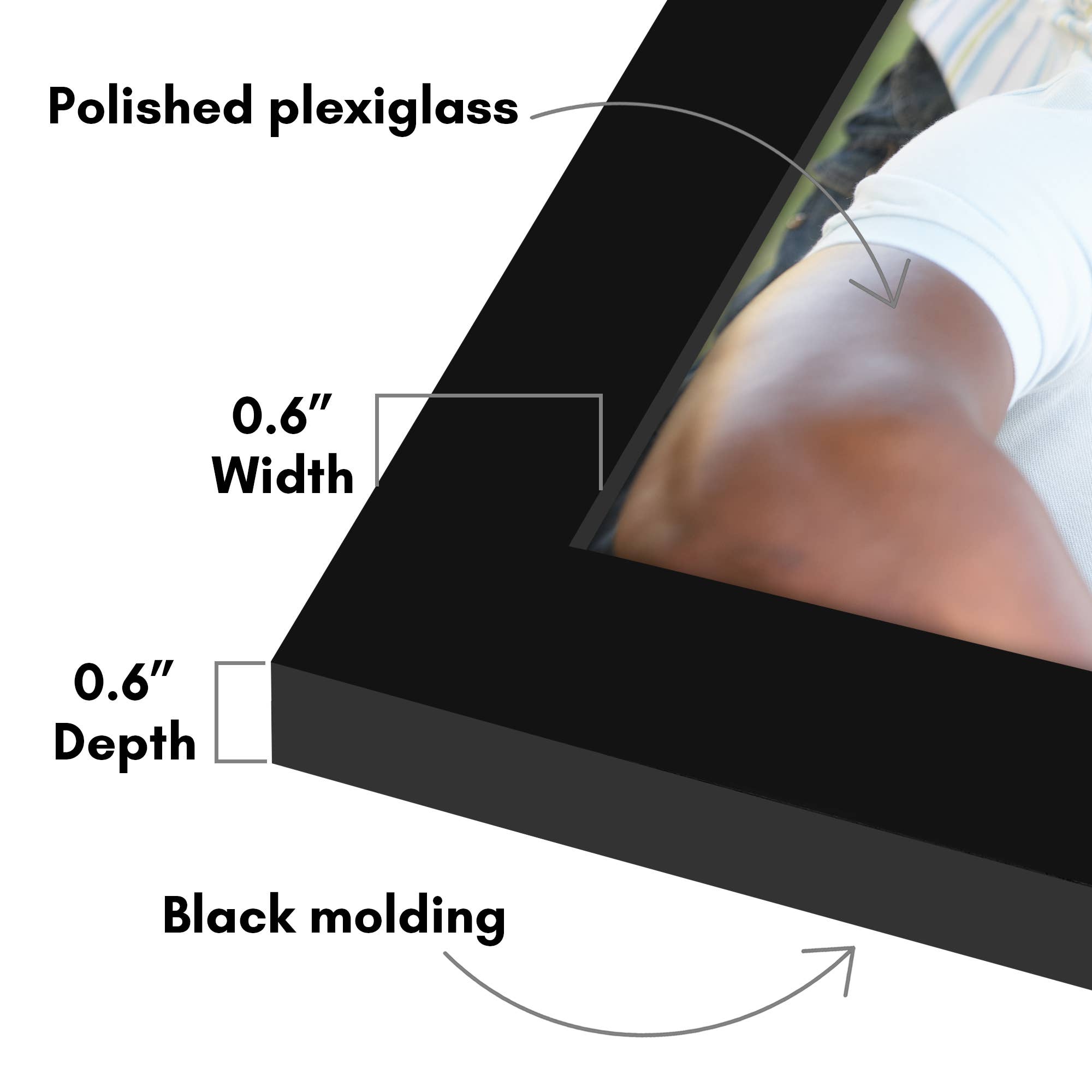 Americanflat - Wholesale Picture Frame - Americanflat 5 Pack Picture Frames Plexiglass Cover2