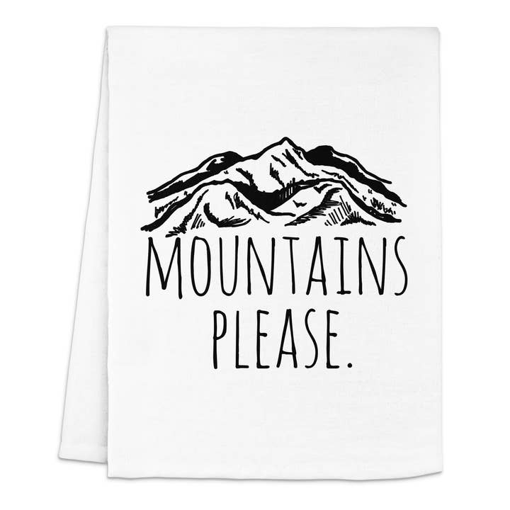 Mountains Please - Keukendoeken voor wholesale door Moonlight Makers