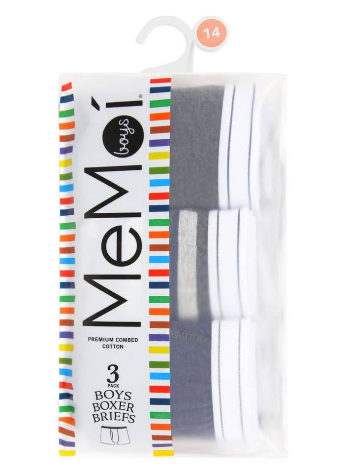 Infinity Classics International Inc. - Wholesale Underwear - Kids - Boy's Boxer Briefs 3-Pack3