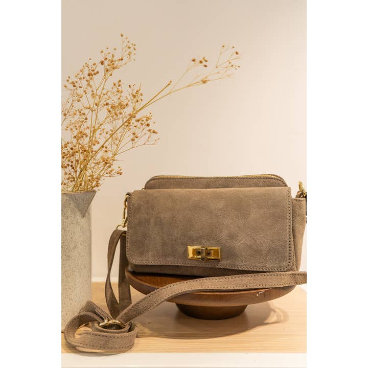 Cherry Paris - Wholesale Messenger Bag - Women's - ILIANE SUEDE Bag - 418840