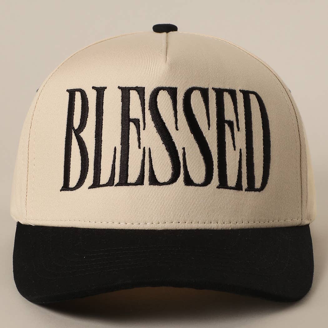 Fashion City – Engroshandel Trucker hat - Unisex – BLESSED Broderet Baseballkasket15