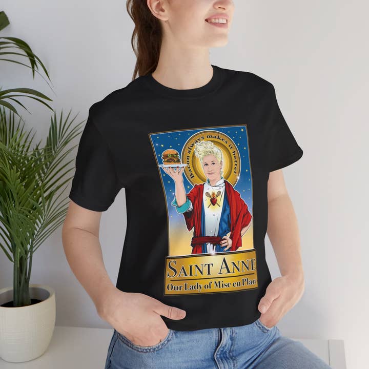 Saint Anne 'Our Lady of Mise en Place' T-Shirt for wholesale by Cleaver And Blade