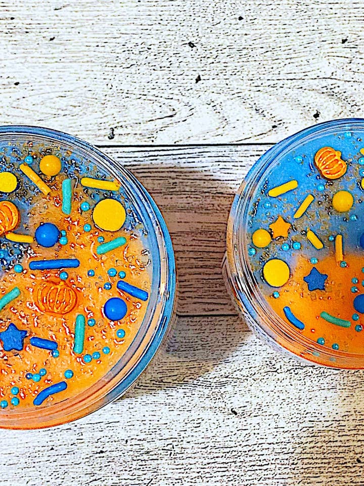 Blueberry Pumpkin Cheesecake Scrub | Seasonal Fall Halloween for wholesale by Mandatory Me Time