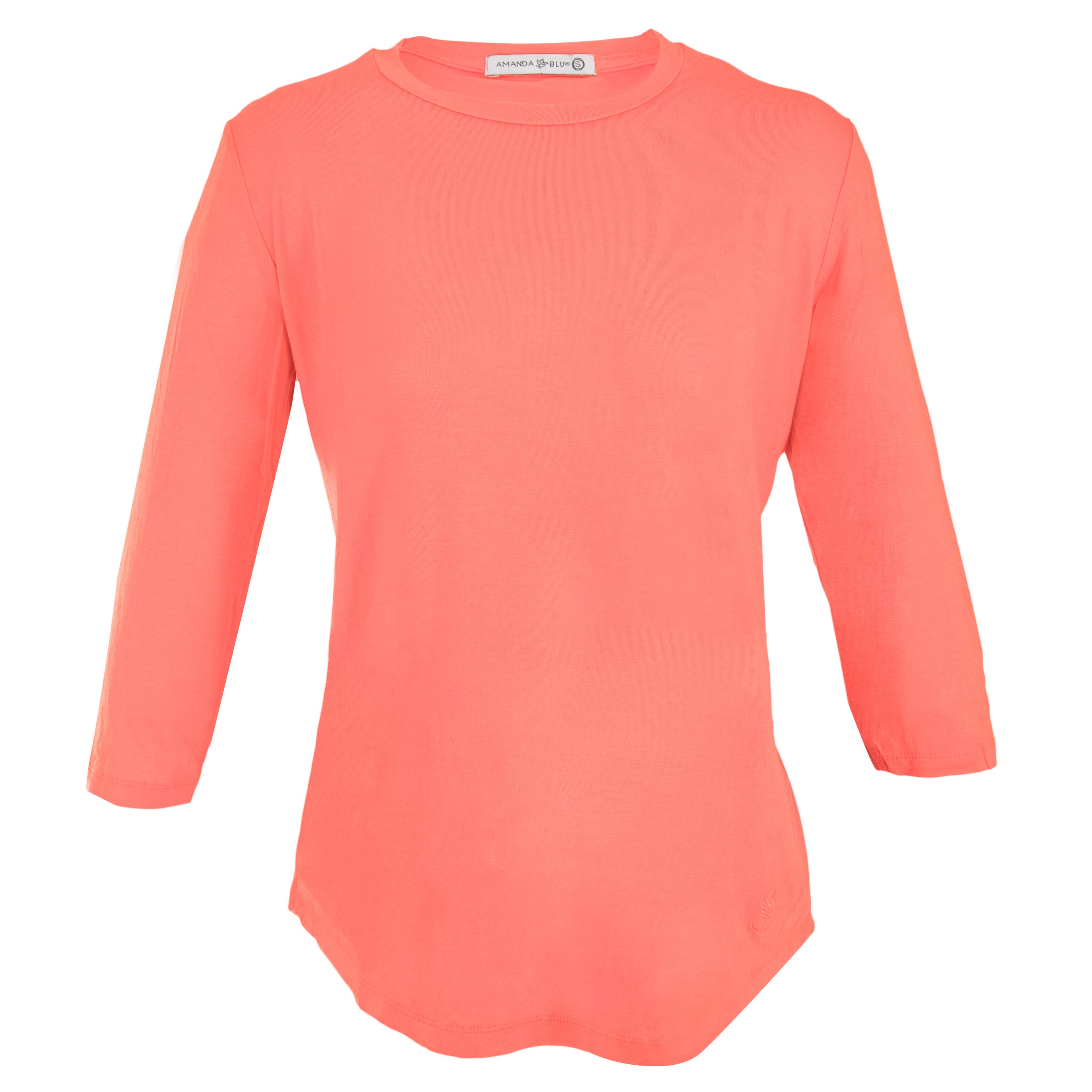 Amanda Blu - Vente T-shirt – femme - T-shirts à manches 3/4 | 10 options de couleur | Collection Luxe Tees9