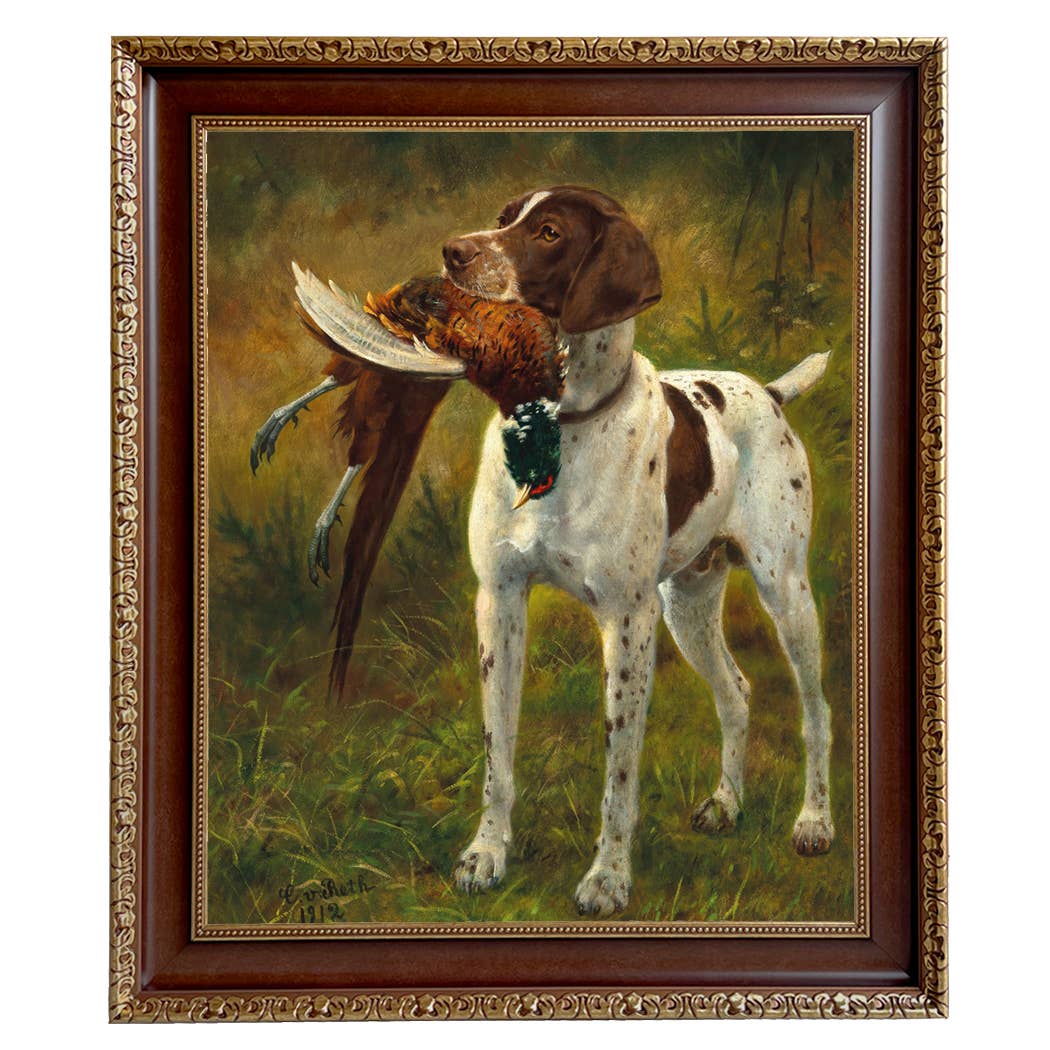Madison Bay Co. - Historical Home Decor Reproductions – wholesale Wall decor – Kids & Baby – English Pointer with Pheasant Painting Print on Canvas18
