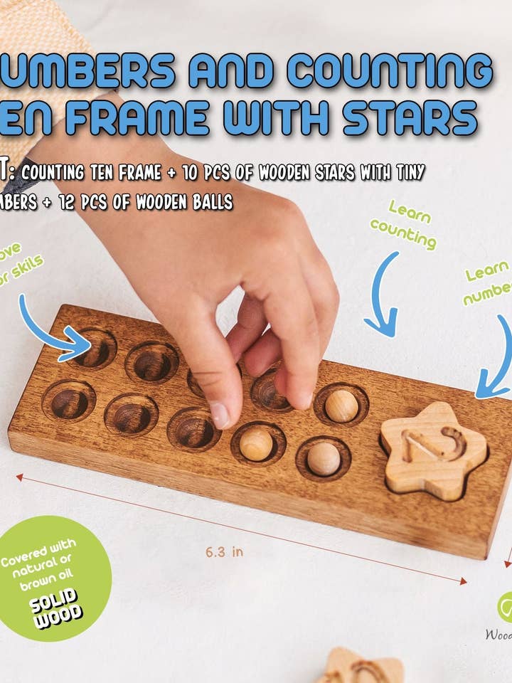 Wooden Ten fame - Montessori, Waldorf toys for wholesale by Woodinout