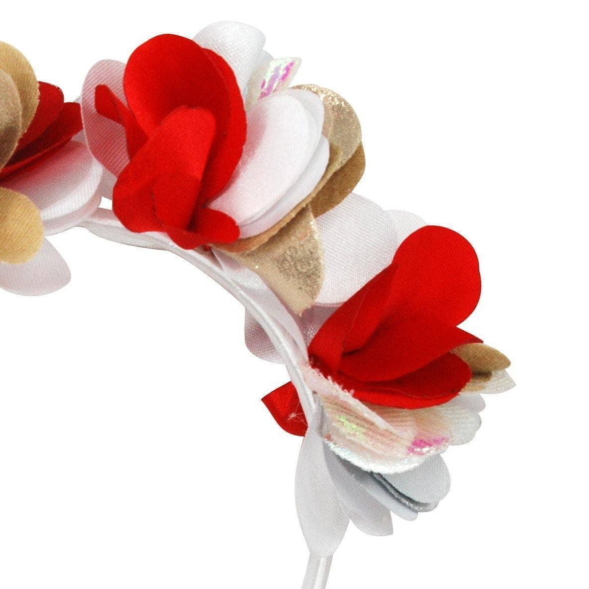 Pink Poppy USA - Wholesale Fashion Headband - Kids - Christmas Petal Headband-White | Pack of 61
