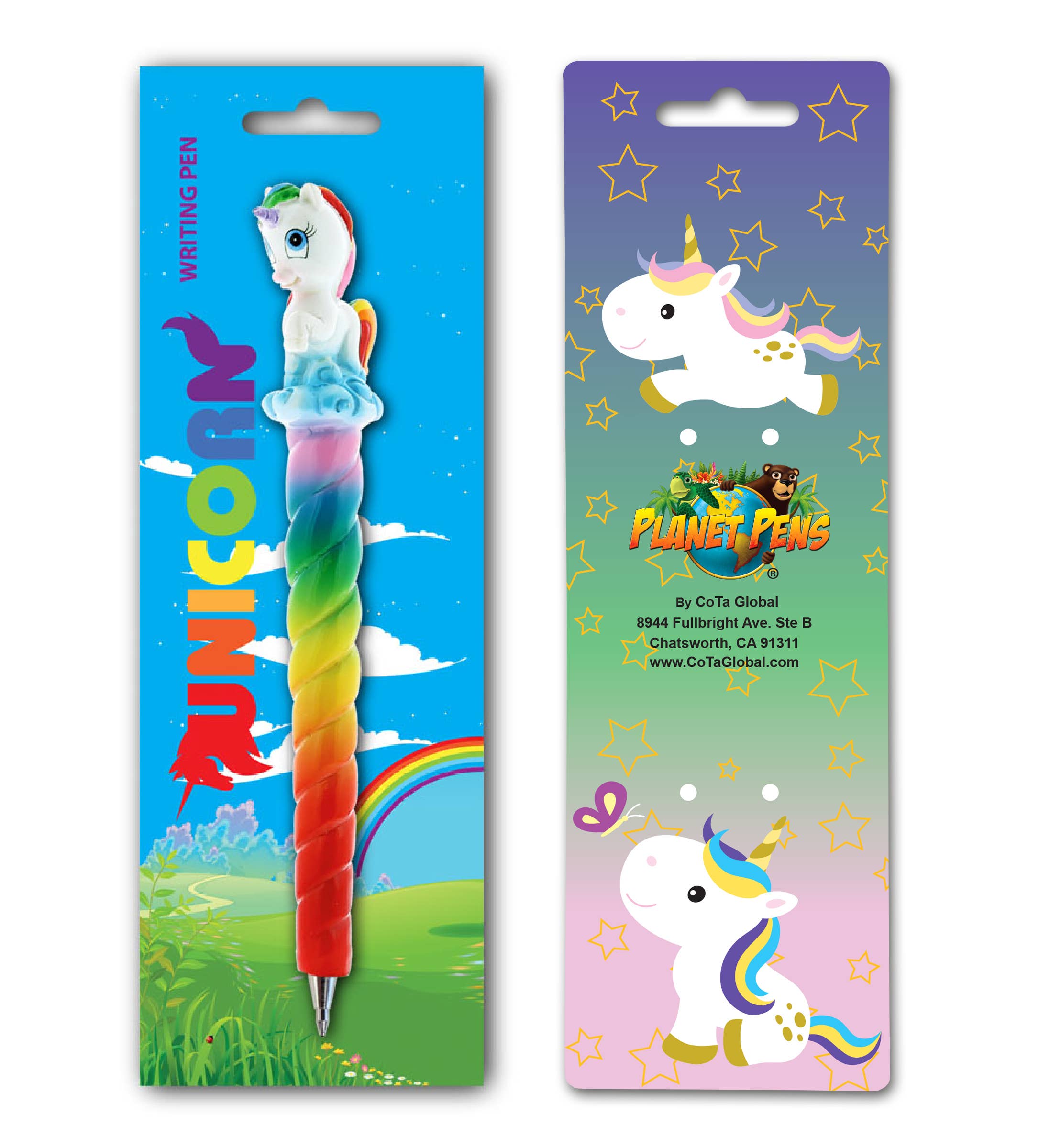 Cota Global - Wholesale Pen - Planet Pen - Rainbow Unicorn3