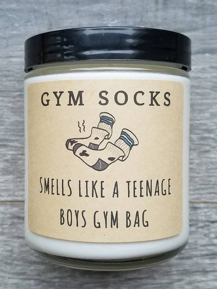 Vela de Soja de 8 oz con Aroma a Calcetines de Gimnasio para venta al por mayor de Earth's Essence