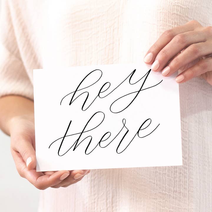 Greeting Card - Hey There for wholesale by Greater Joy Design