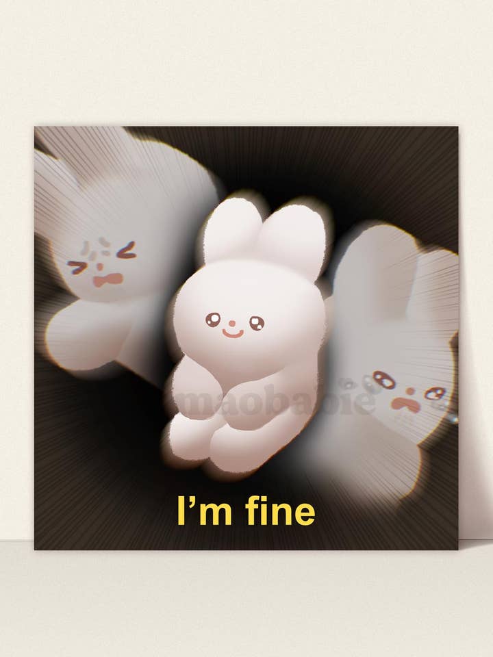 Art Print - I'm Fine for wholesale by Maobabie
