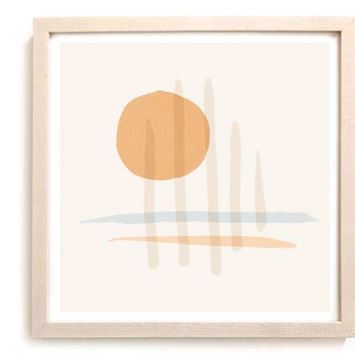 Beach Art Print "Sundown" Escapism Series for wholesale by Matthew Allen Art