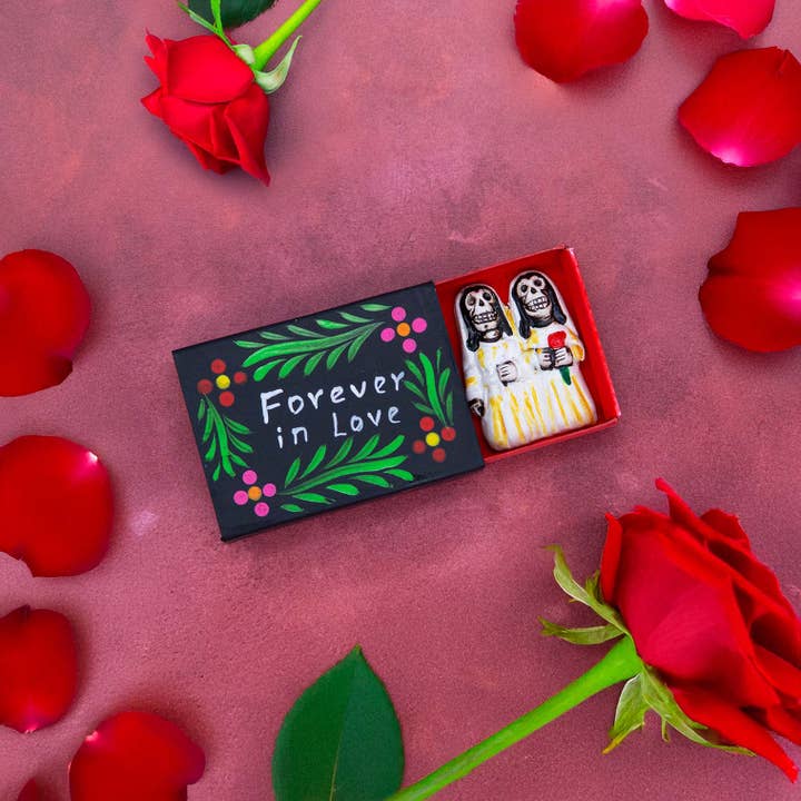 Forever in Love Matchbox - Two Brides for wholesale by Siesta