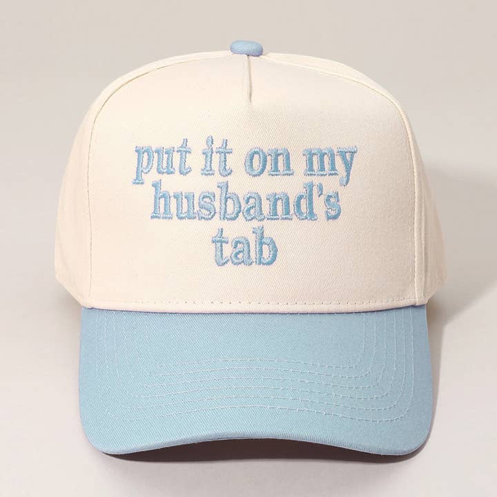 Sensibling Corp. - Wholesale Baseball Cap - Women's - PUT IT ON MY HUSBANDS TAB Embroidered Baseball Cap13