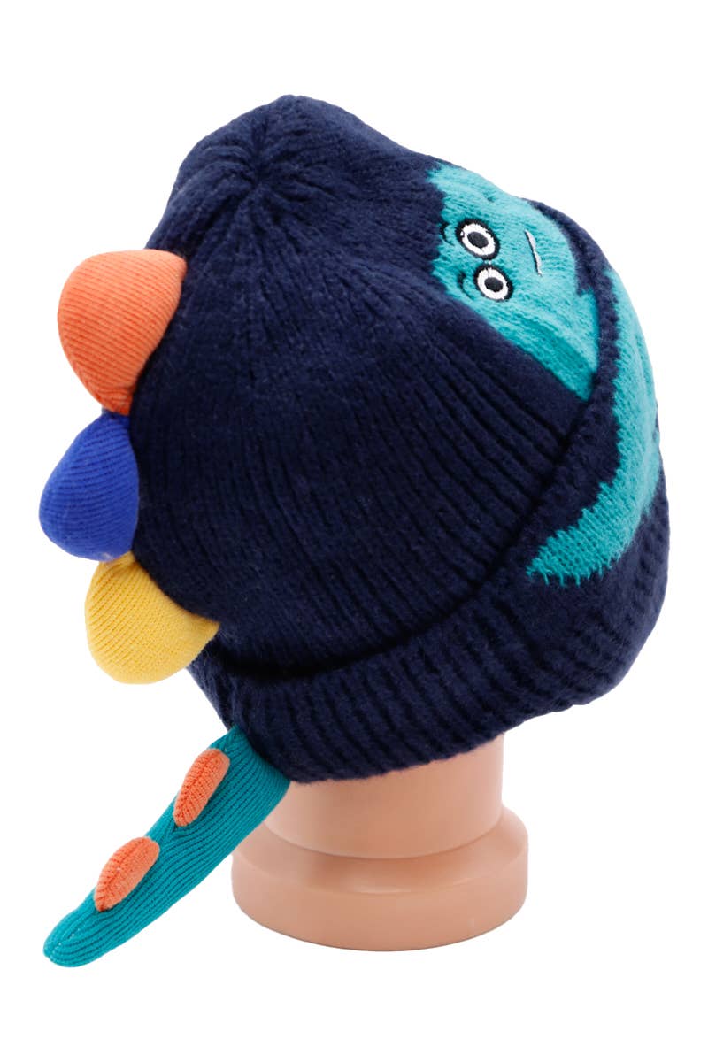 Cap Zone - Wholesale Beanie - Kinderen - Dinosaur Spike gebreide muts met oorbescherming voor kinderen5