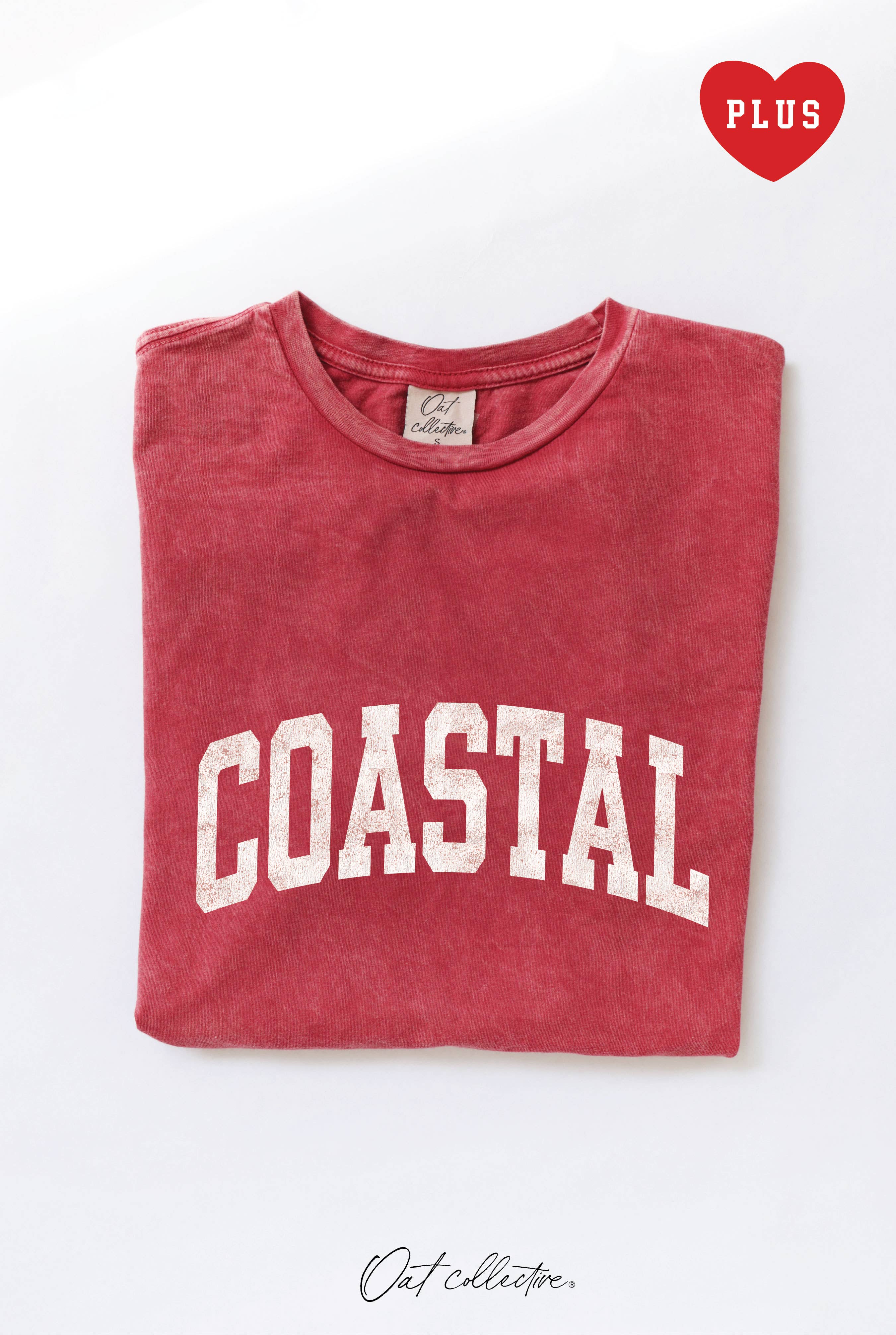 OAT COLLECTIVE - Wholesale Screen printed t-shirt – Women′s - COASTAL Plus Mineral Graphic Top0