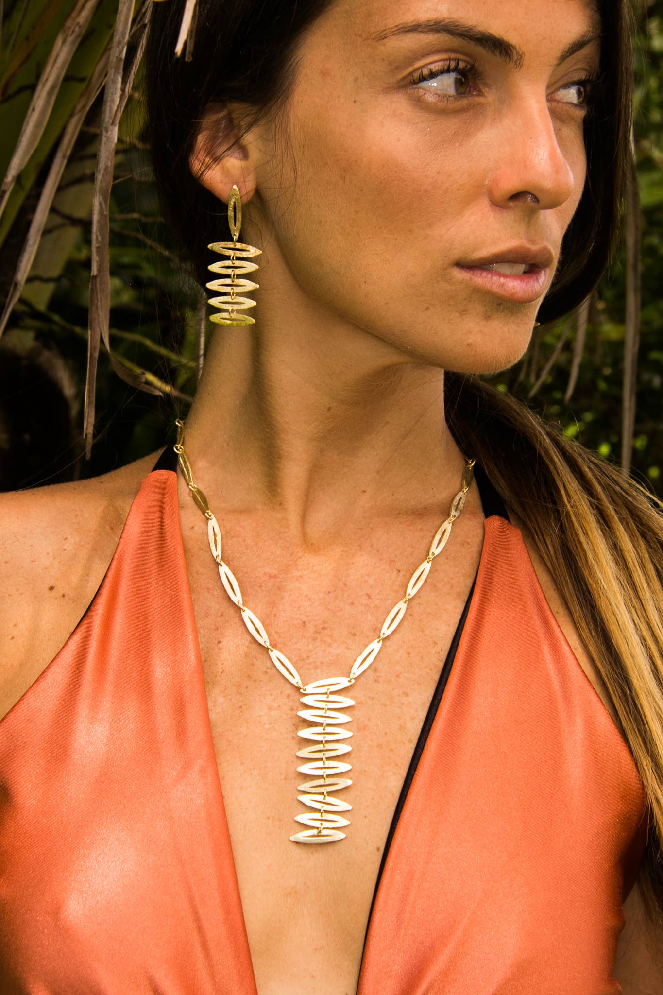 Creative Brazil - Vente Collier maille et chaîne - COLLIER PALMAS1