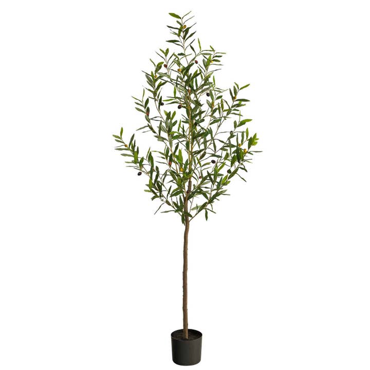 Arbre artificiel olive de 6 pieds pour la vente par Silk Flower Depot