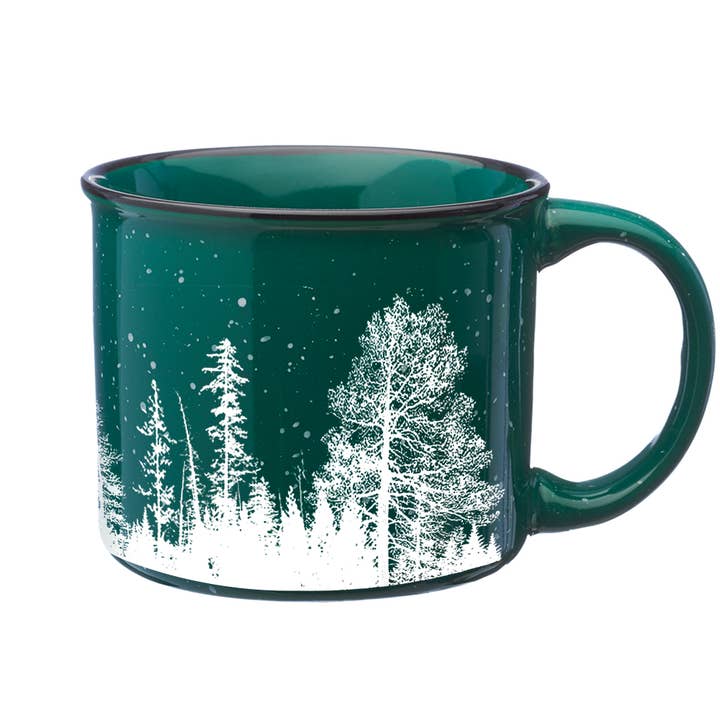 Forest Landscape Ceramic Coffee Mug for wholesale by Black Lantern