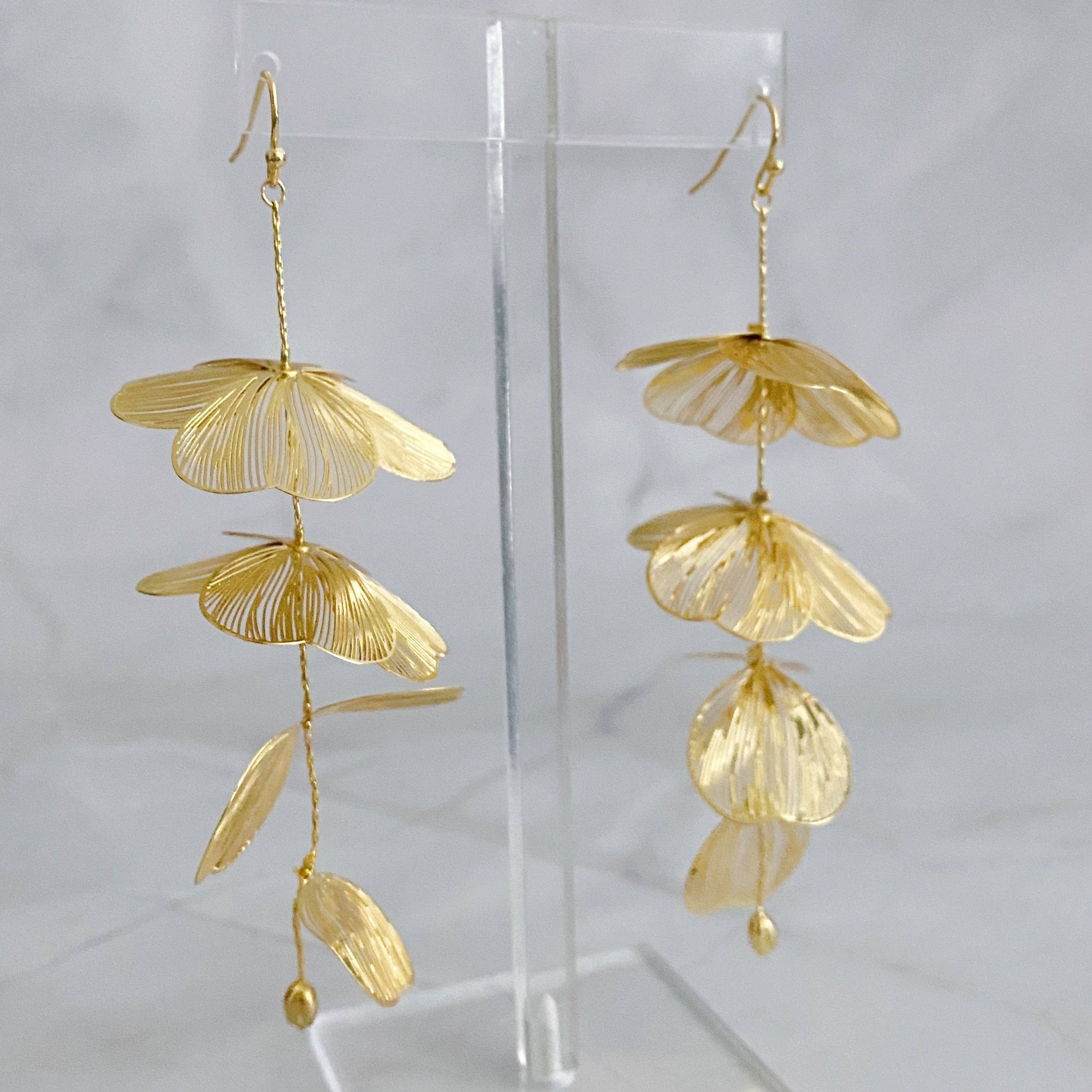 Ellison+Young - Wholesale Dangle Earrings - Artful Filigree Flower Drop Earrings1