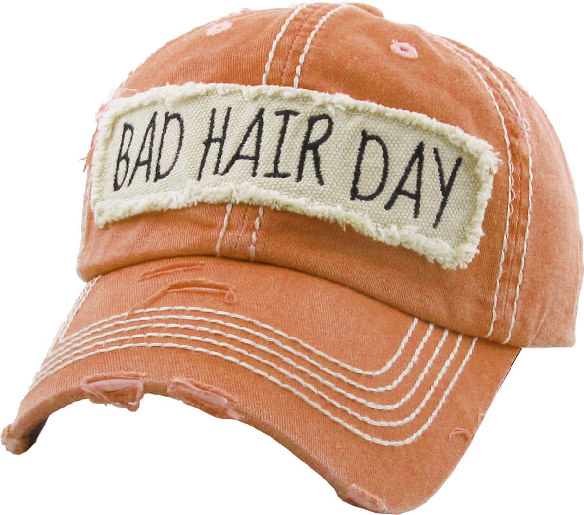 KBETHOS - Vendita all'ingrosso Cappellino da baseball - Donna - Berretto a sfera vintage lavato Bad Hair Day40