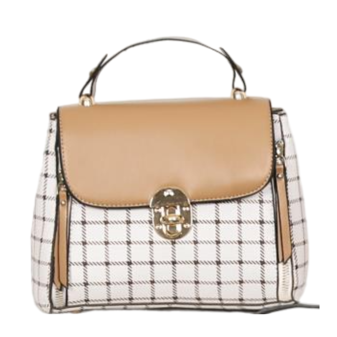 AR New York - Wholesale Crossbody Bag - Women's - 7372 - Plaid Patterned Crossbody Handbag2