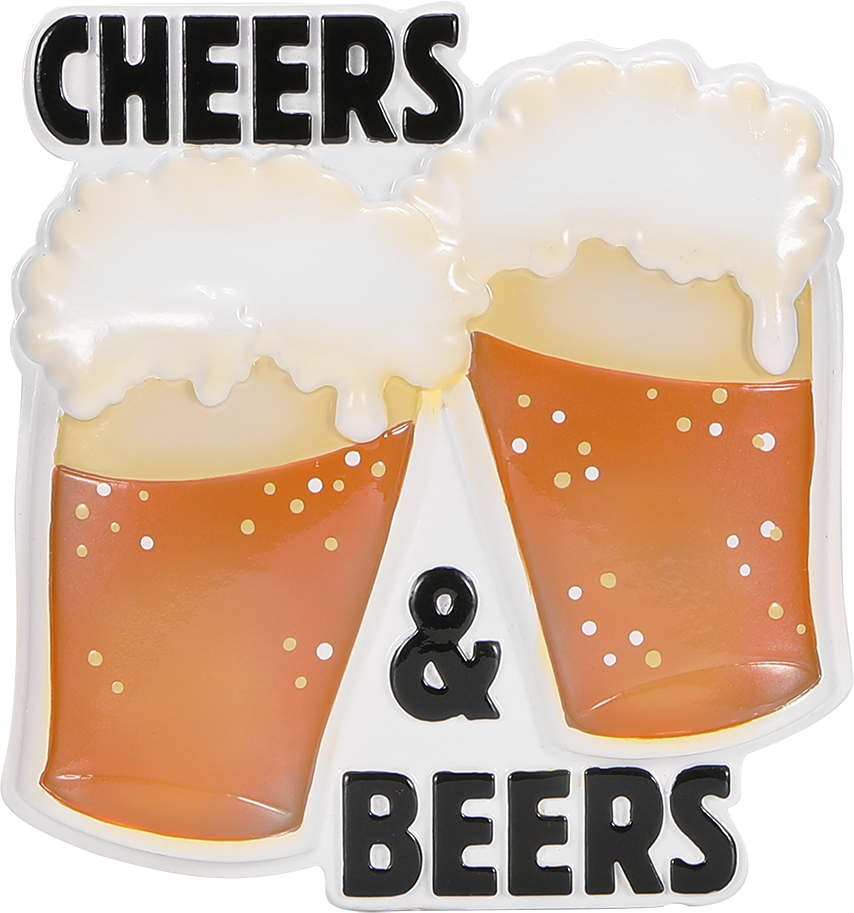 PolarX Ornaments - Wholesale Ornament - Cheers and Beers Personalized Ornament0