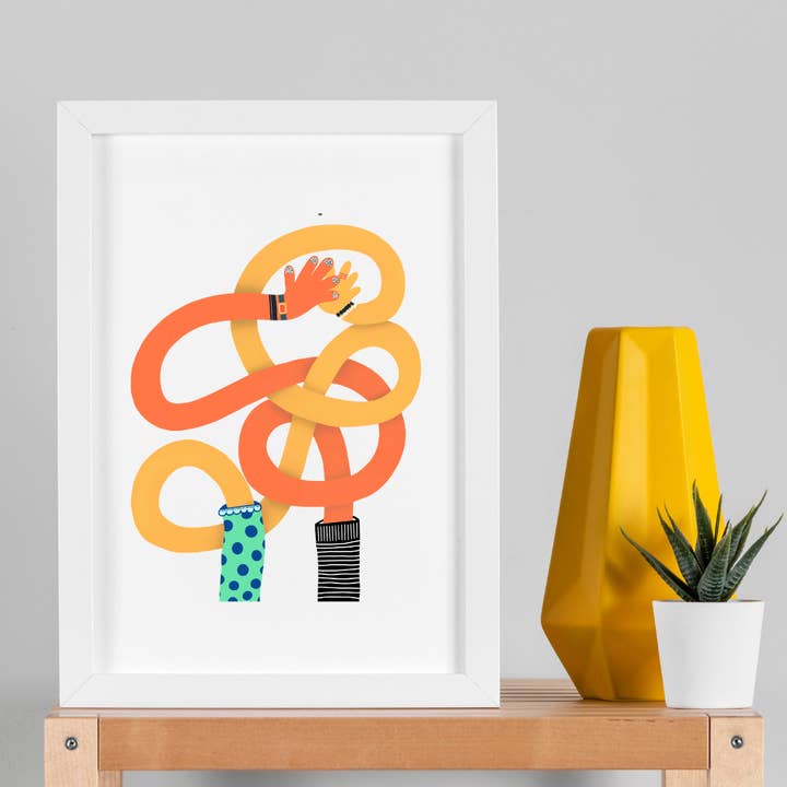 High Five 11x14 Skriv ut för wholesale av Coco the Inspirationist