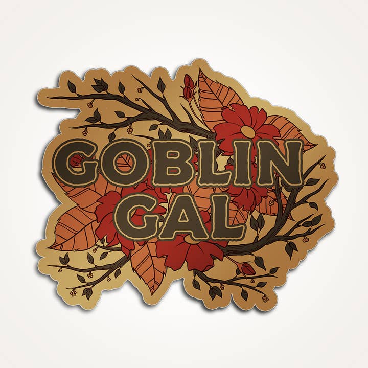 Goblin Gal - Blomster - Klistermærke for engroshandel hos The Fabled Creative Co.