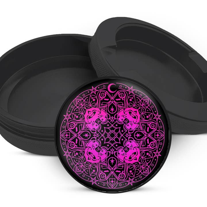 Boîte de Rangement en Aluminium pour Pochettes Zyn, Mandala de Sigil Cosmique Sorcier, Porte-Snus, Boîte à Tabac à Mâcher pour la vente par Expression Tees