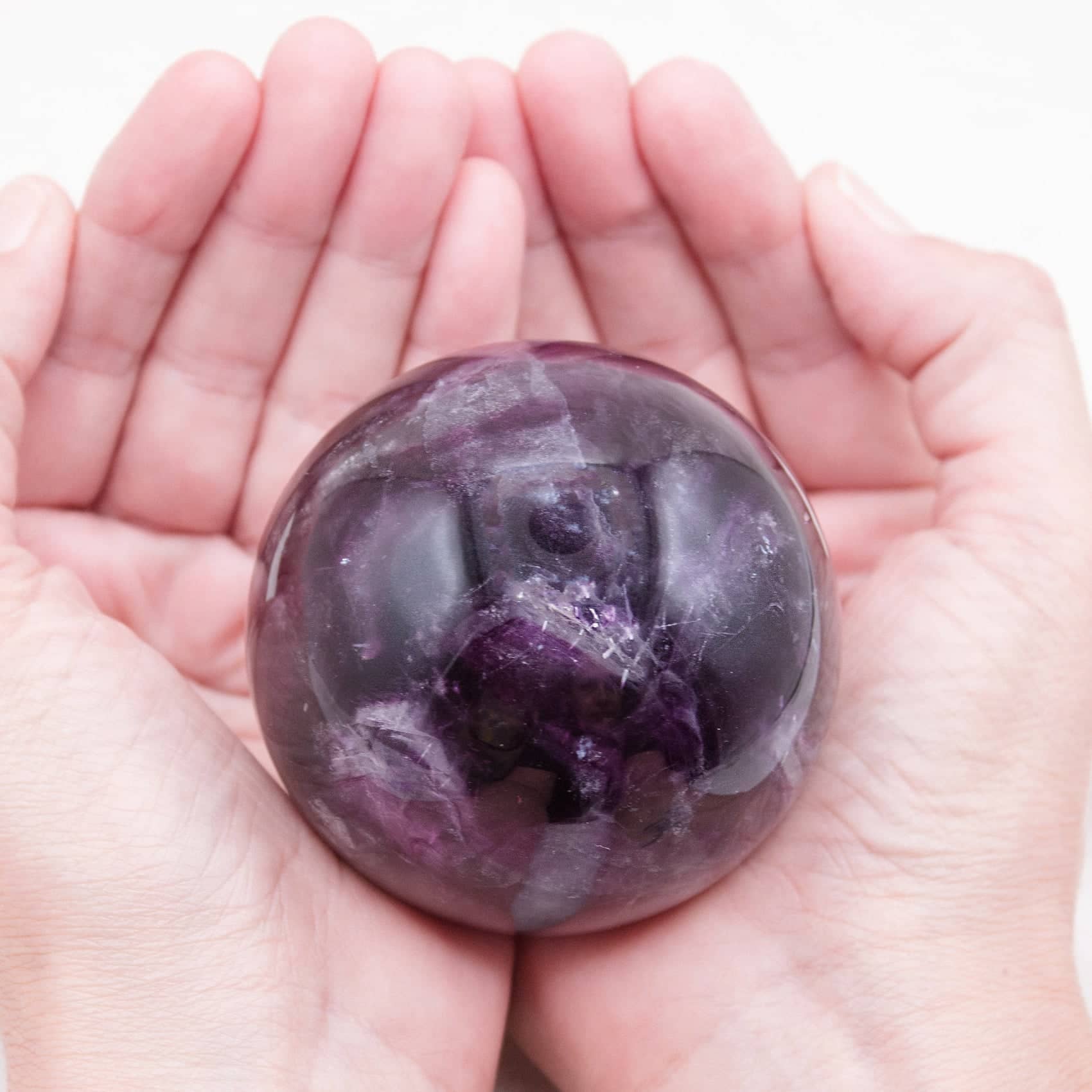 Tiny Rituals - Wholesale Spiritual Stone/Crystal - Rare Rainbow Fluorite Spheres - AAA Premium Quality124