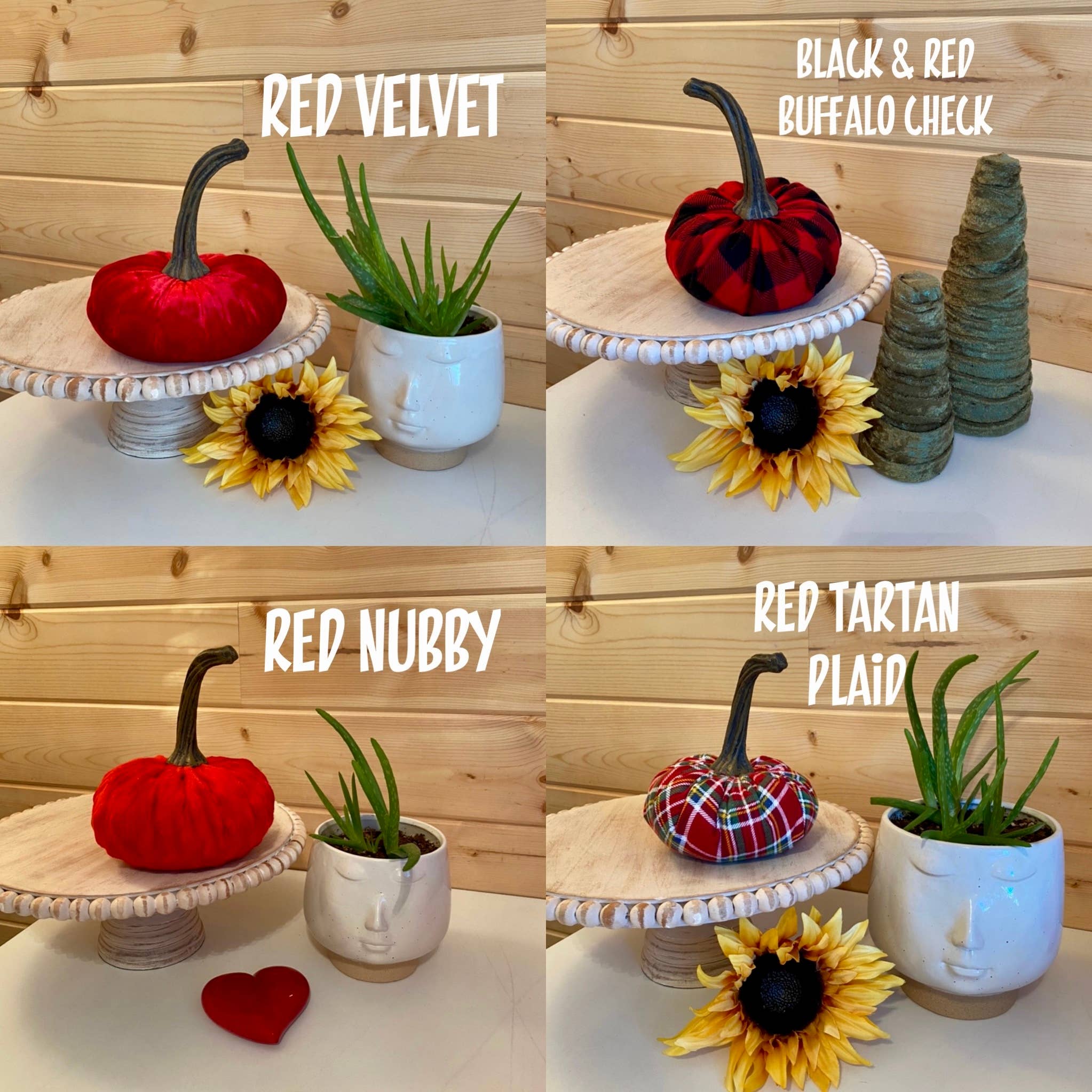 Leanne Bruce Co. - Wholesale Decorative Tabletop Object - Fabric Pumpkins LARGE Fall to Summer Colorful Home Decor 2