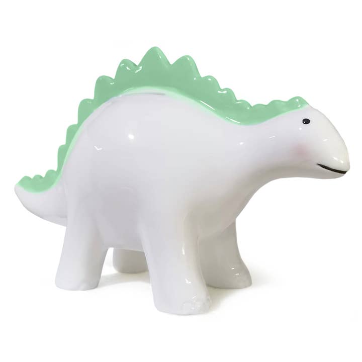Theo Green Dinosaur Bank for wholesale by Child To Cherish®