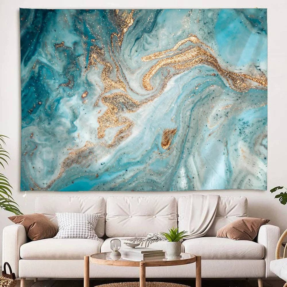 BRECK + FOX - Wholesale Tapestry/Textile - Blue Agate Tapestry1