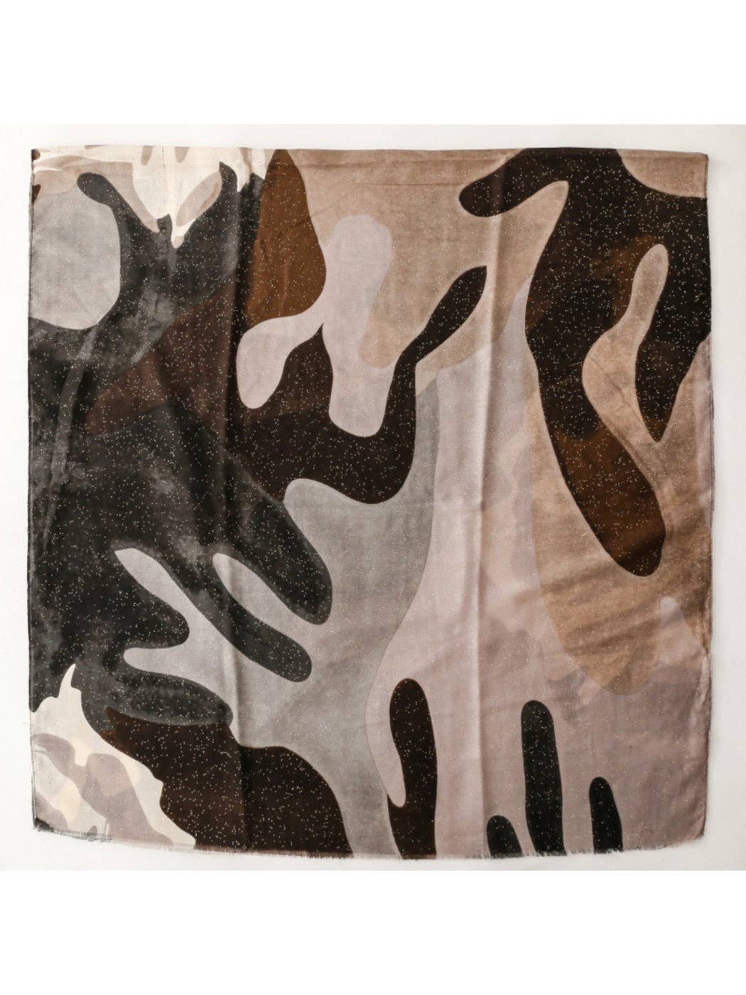 Funkyrel® Atzbranding Limited - Wholesale Scarf - Women's - Scarvii - Abstract Art Scarf with Gold Foil & Glitter5