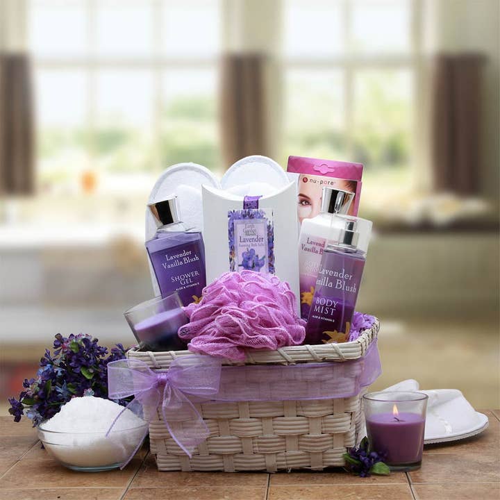 Gift Basket Drop Shipping - Wholesale Bath & Body Set - Lavender Spa Gift Basket1