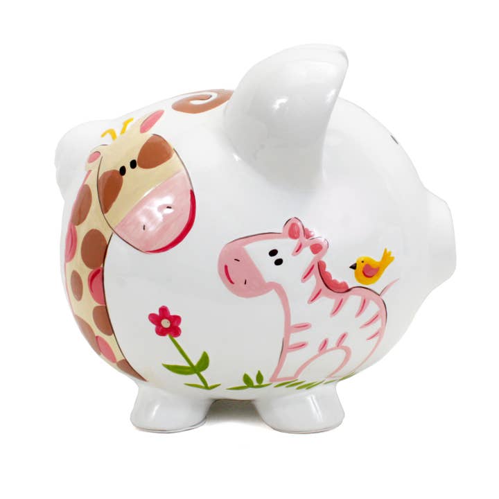 Child To Cherish® - Wholesale Money/Piggy Bank - Kids & Baby - Large Jungle Jill Pig