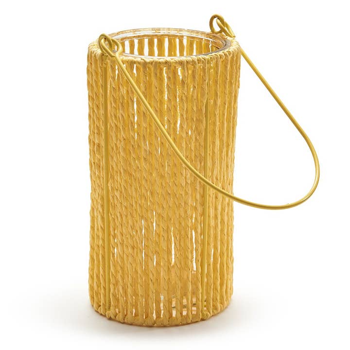 Lanterna rotonda ocra gialla per la vendita all'ingrosso da parte di DRYdecorations