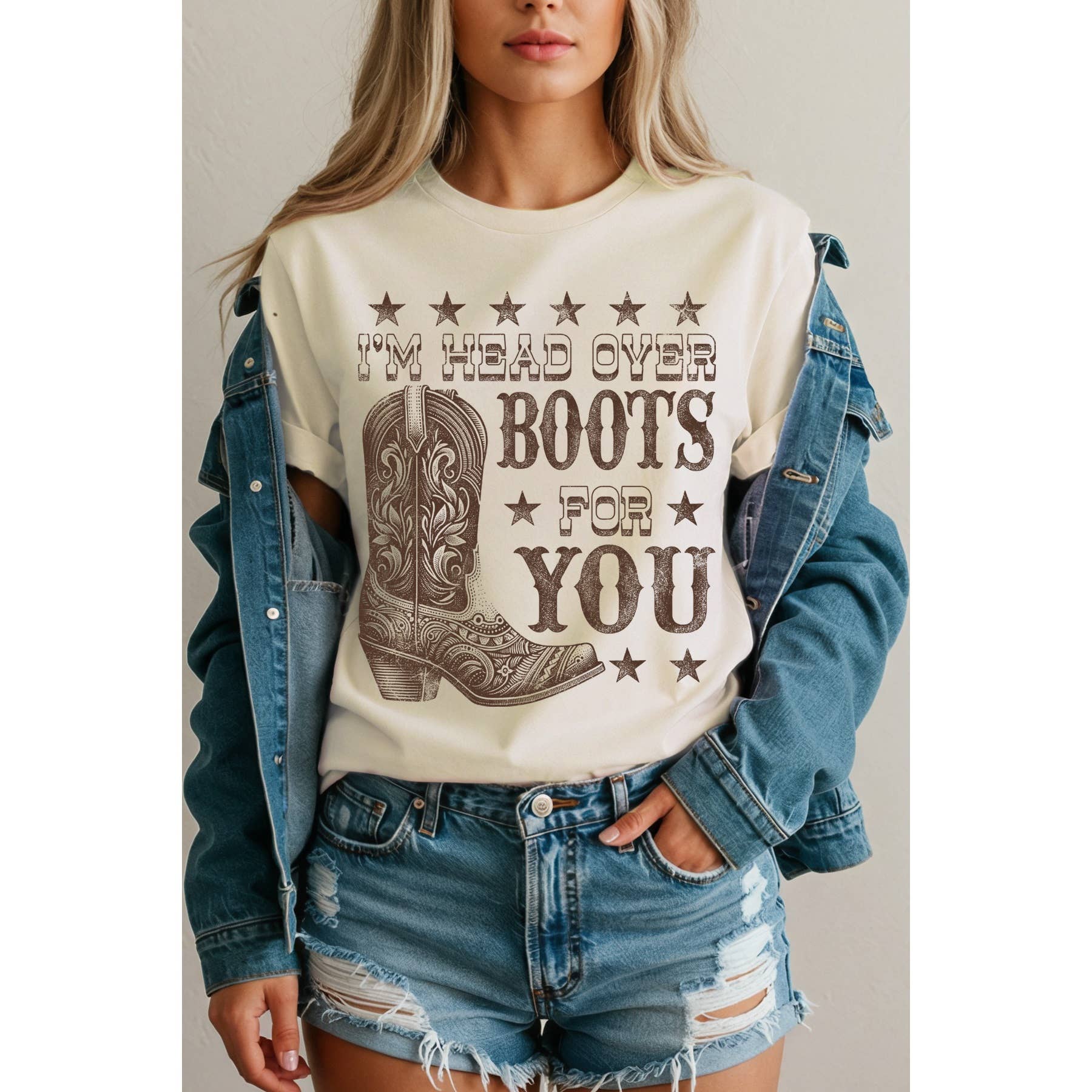BouTeeQue Closet - Wholesale T-Shirt (Graphic) - Women's - American Cowboy Short Sleeve T Shirt1