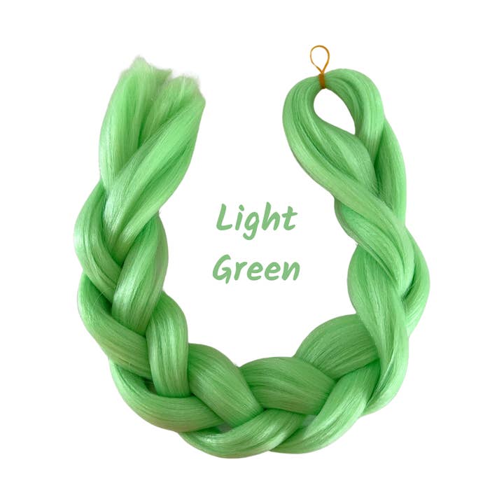 Light Green braiding hair - 24 Inch - 80g for wholesale by Poppet Locks