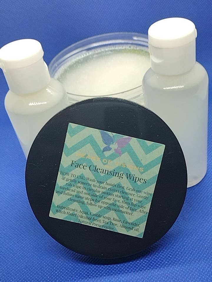 Face Cleansing Wipes for wholesale by Heart of Visions Brand