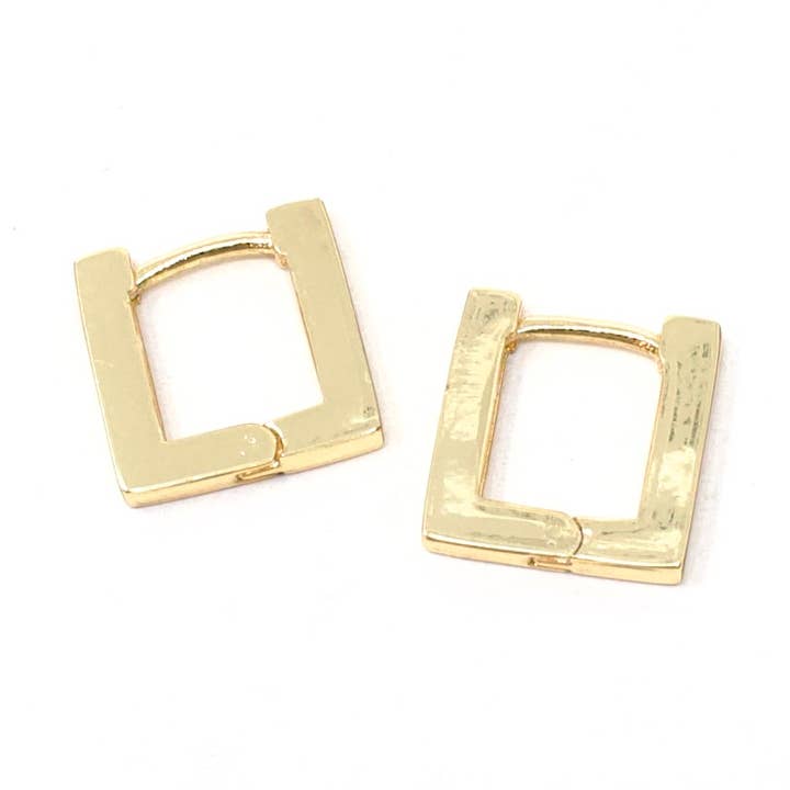 Huggies carrés dorés pour la vente par Crafts & Love