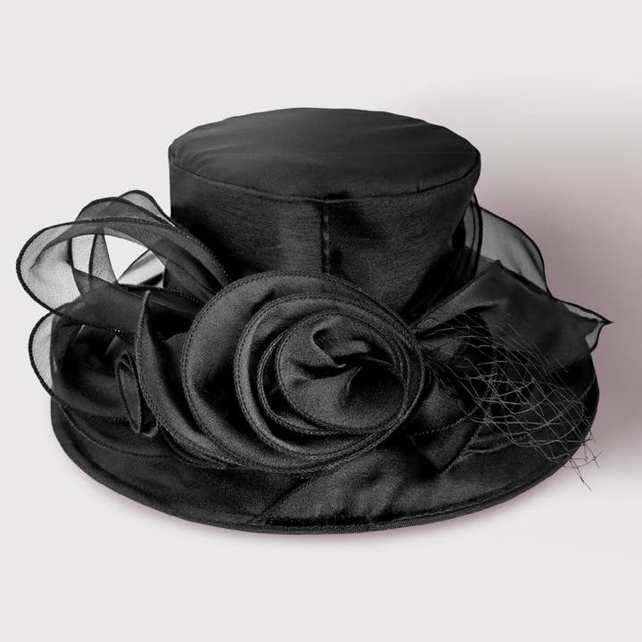 Sensibling Corp. - Wholesale Fascinator Hat - Women's - Bow Mesh Accented Tea Party Organza Dressy Hat