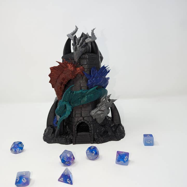 Giant Turtle Creations - Wholesale Dice - Tiamat Dice Tower - Dice Roller2